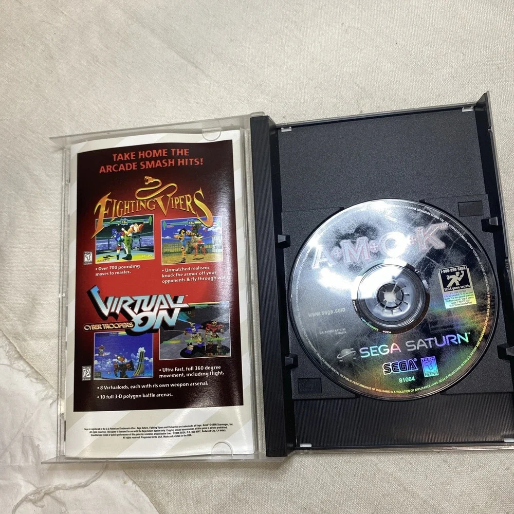 AMOK (SEGA Saturn, 1996)‎ Tested